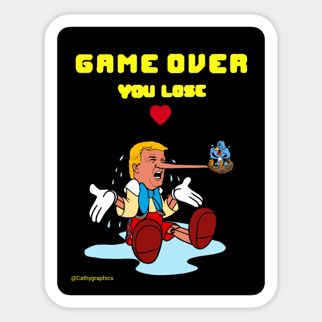 Game over Sticker by CathyGraphics